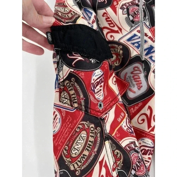 Vans Off The Wall Mens Logo All Oved Print Board Shorts Size 30 EXCELLENT UC - Picture 4 of 10